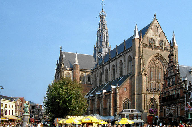 St Bavo Church at the market in Haarlem